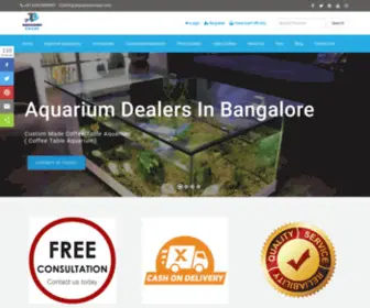 Aquariumcraze.com(Fish tank online Bangalore) Screenshot