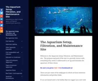 Aquariumfiltersetup.com(The Aquarium Setup) Screenshot