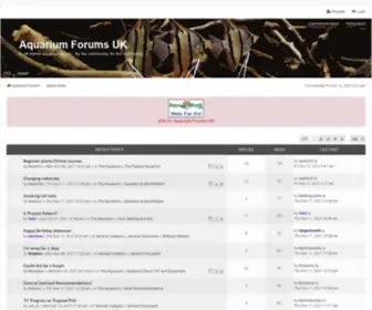 Aquariumforums.co.uk(Aquarium Forums UK) Screenshot