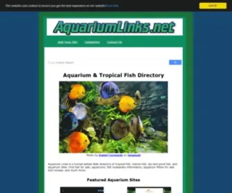 Aquariumlinks.net(Aquarium & Tropical Fish Directory) Screenshot
