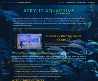 Aquariummasters.co.uk(Aquarium Masters are a uk based acrylic aquarium manufacturer) Screenshot