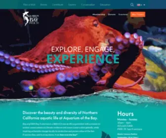 Aquariumofthebay.org(Aquarium of the Bay) Screenshot