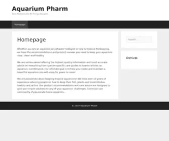 Aquariumpharm.com(Welcome to API) Screenshot