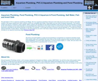 Aquariumplumbing.co.uk(Aquarium Plumbing supplies PVC) Screenshot