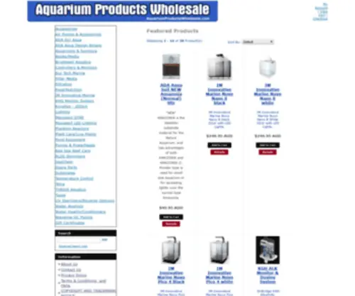 Aquariumproductswholesale.com(Aquariumproductswholesale) Screenshot