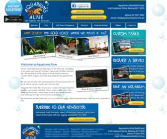 Aquariumsalive.com.au(Aquariums Alive) Screenshot