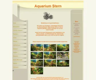 Aquariumstern.ch(Aquarium Stern Aquaristik Artikel Rheinfelden) Screenshot