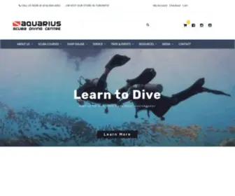 Aquariusscuba.com(Aquarius Scuba) Screenshot