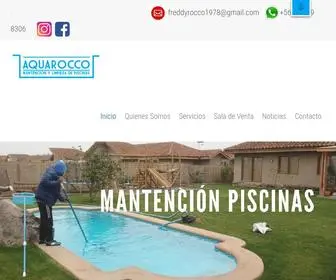 Aquarocco.cl(Mantencion y Limpieza de Piscinas) Screenshot