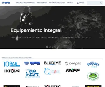 Aquas.es(Distribución de productos subacuáticos) Screenshot