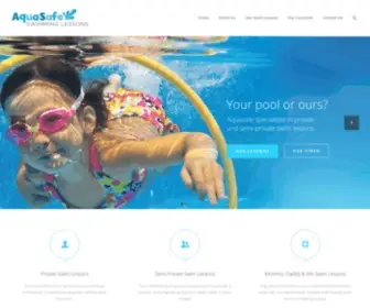 Aquasafeswimming.com(Swimming Lessons) Screenshot