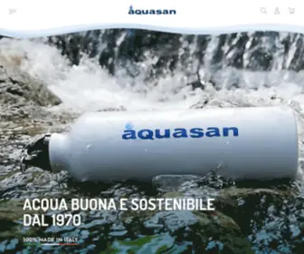 Aquasan.com(Aquasan filtri ecologici per acqua ad uso domestico) Screenshot