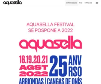 Aquasella.com(ComunicadoFestival Aquasella) Screenshot
