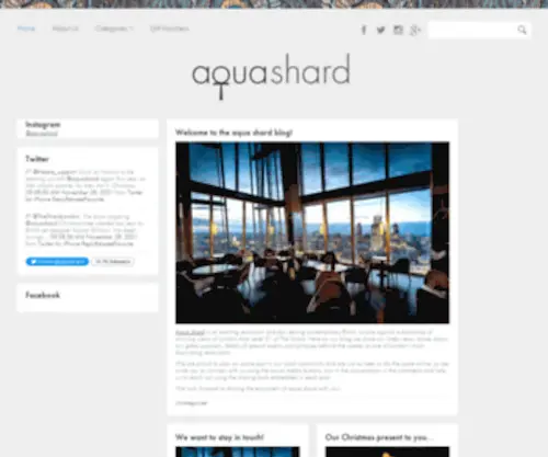 Aquashardblog.co.uk(Aqua Shard) Screenshot