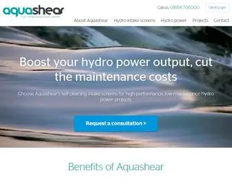 Aquashear.com(Hydro Energy) Screenshot