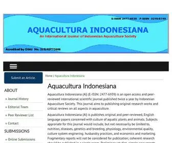 Aquasiana.org(Aquacultura Indonesiana) Screenshot