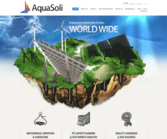 Aquasoli.com(Geotechnical Engineering & Civil Engineering Company) Screenshot