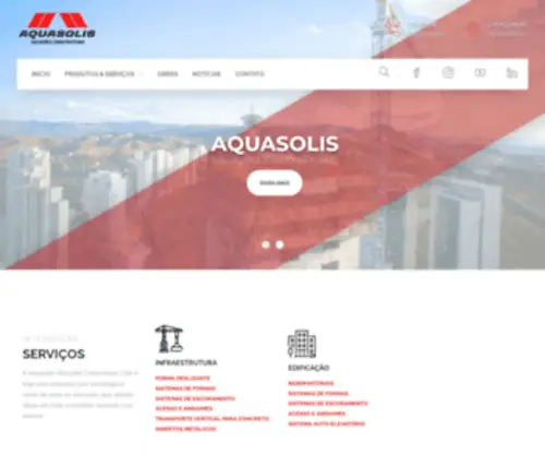 Aquasolis.com.br(Aquasolis Soluções Construtivas) Screenshot
