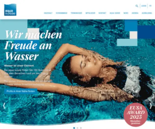 Aquasuisse.ch(Aqua suisse) Screenshot