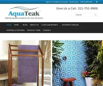 Aquateak.com(Teak Shower Bench) Screenshot