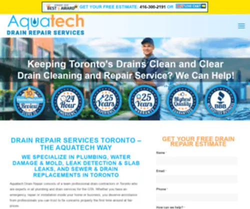 Aquatechdrainrepair.ca(Aquatechdrainrepair) Screenshot