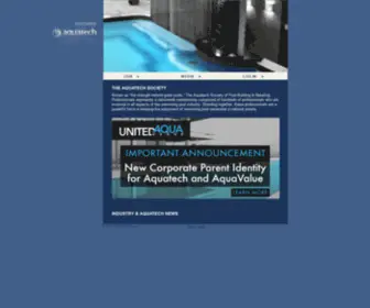 Aquatechsociety.com(Aquatech Pools) Screenshot