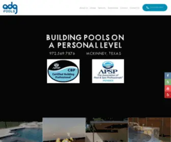 Aquatecturedg.com(Personal Custom Pool Building Experience) Screenshot