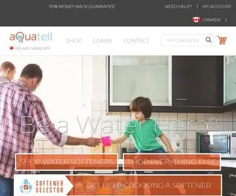 Aquatell.ca(Water Softeners & Purification Products) Screenshot