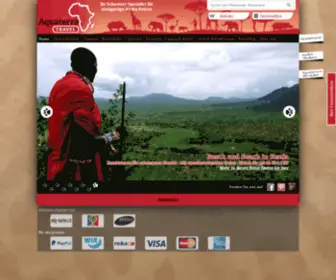 Aquaterra-Travel.ch(Aquaterra Travel: Ihr Spezialist für Afrika Reisen) Screenshot