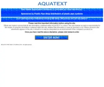Aquatext.com(Aquaculture Dictionary) Screenshot