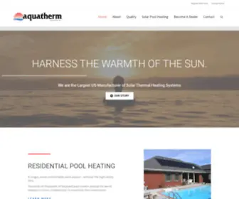 Aquathermindustries.com(Solar Pool Heaters by Aquatherm Industries) Screenshot