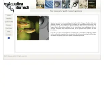 Aquaticabiotech.com(Aquaticabiotech) Screenshot