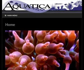 Aquaticasuperstore.com(Aquatica Aquarium Gallery) Screenshot