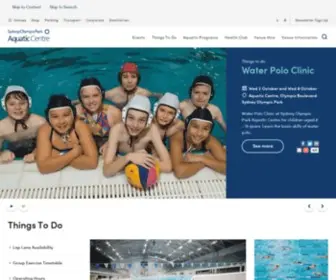 Aquaticcentre.com.au(Sydney Olympic Park Aquatic Centre) Screenshot