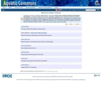 Aquaticcommons.org(Aquatic Commons) Screenshot
