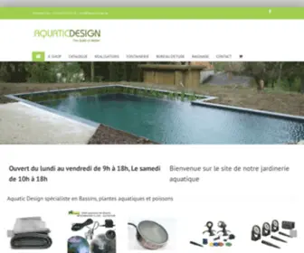 AquatiCDesign.be(AQUATIC DESIGN CONCEPT ET GARDEN) Screenshot