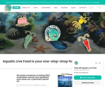 Aquaticlivefood.com.au(Aquatic Live Food) Screenshot