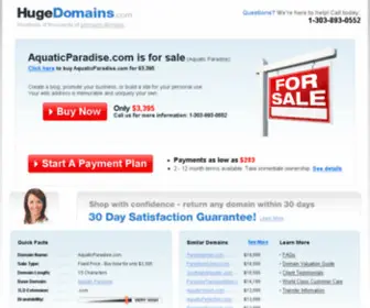 AquaticParadise.com(Aquarium) Screenshot