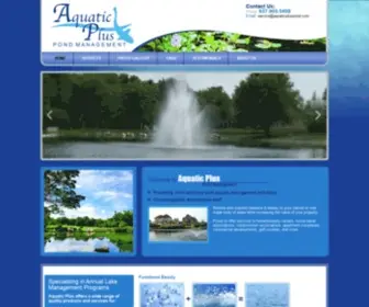 AquaticPluspond.com(Aquatic Plus Pond Management Dayton) Screenshot