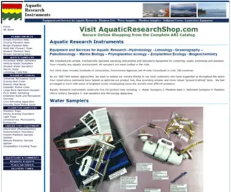 Aquaticresearch.com(Aquatic Research Instruments) Screenshot