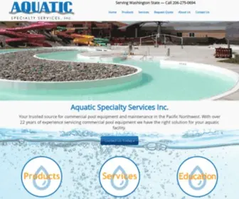 Aquaticspecialtyservices.com(Aquatic Specialty Services) Screenshot