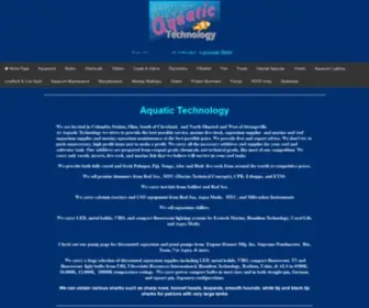 Aquatictech.com("Aquatic Technology) Screenshot