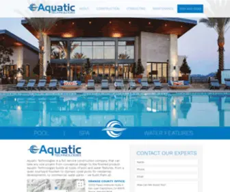 Aquatictechnologies.com(Aquatic Technologies Orange County Pool Service) Screenshot