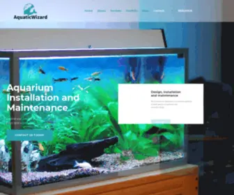 Aquaticwizard.com(Aquarium Service) Screenshot