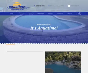 Aquatimepools.com(Home Aquatime Pools & Spas Inc) Screenshot