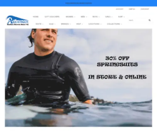 Aquatique.com.au(Aquatique) Screenshot