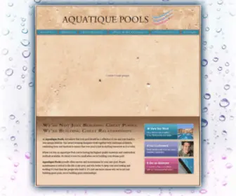 Aquatiquepools.com(Granite Bay) Screenshot