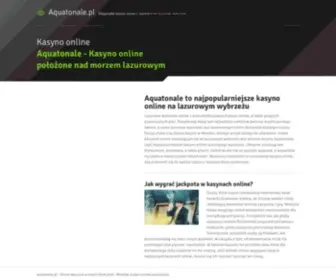 Aquatonale.pl(Kasyno online położone nad morzem lazurowym) Screenshot