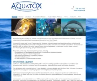 Aquatox.ca(AquaTox Testing & Consulting Inc) Screenshot