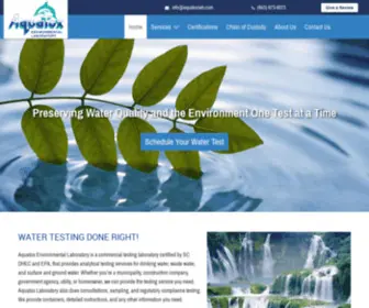 Aquatoxlab.com(Aquatox Environmental Laboratory) Screenshot